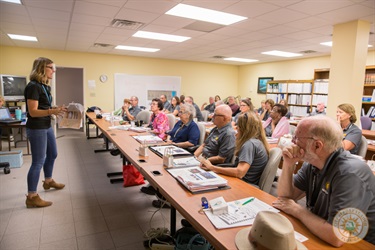 Instructor speaking to class