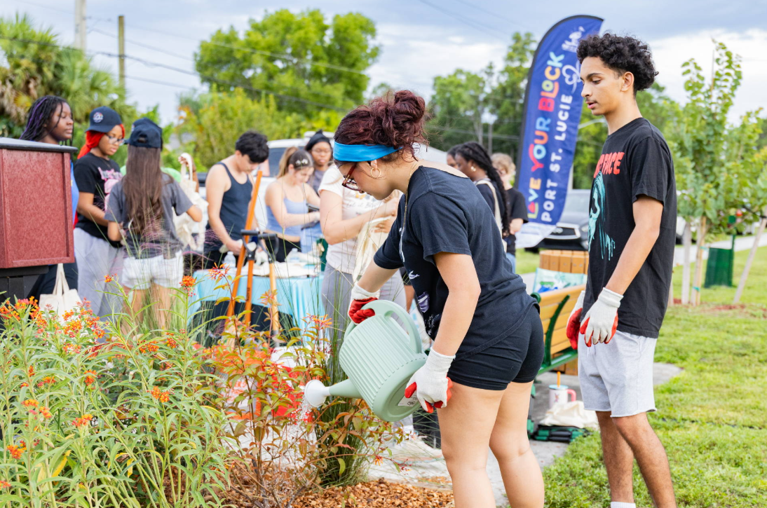 Love Your Block - NaturallyPSL community garden