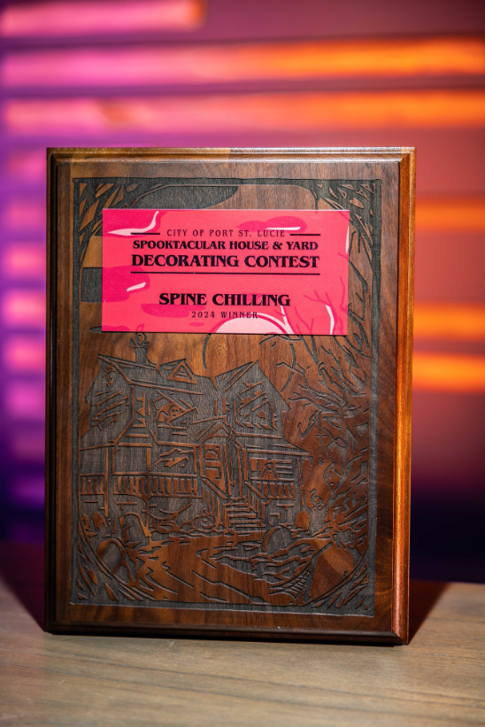 Spine Chilling plaque