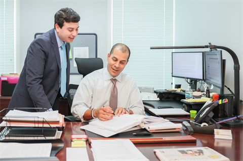 legal intern working with department director