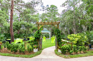 Botanical Gardens gazebo entrance