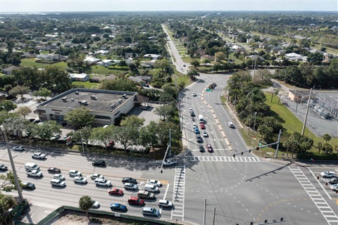 Bayshore Boulevard intersection aerial