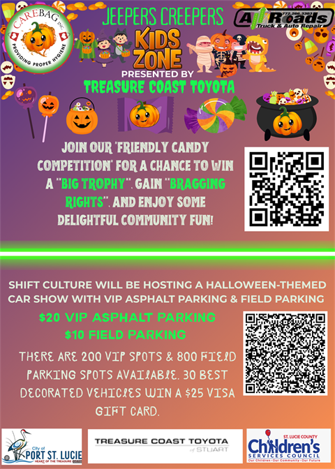 Jeeper Creepers Trunk or Treat & Car Show Flyer 2025