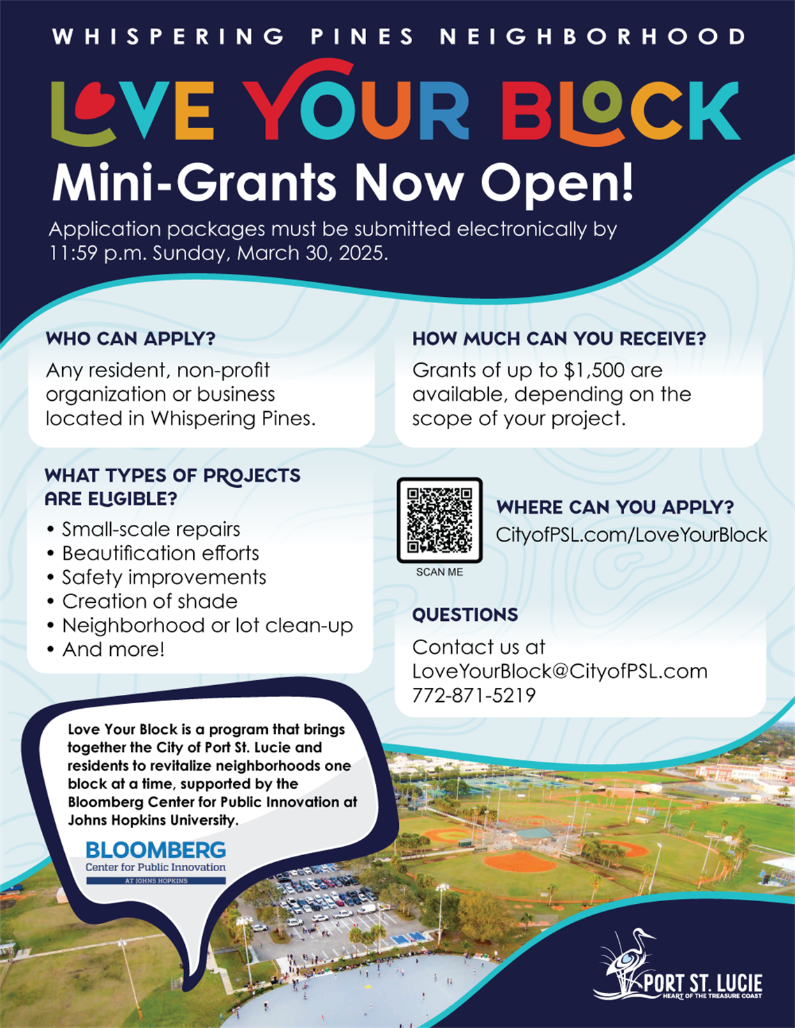 Love Your Block Grants Flyer 2025 English