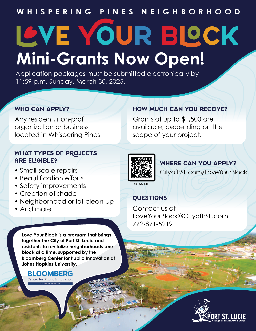 Love Your Block Grants Flyer 2025 English