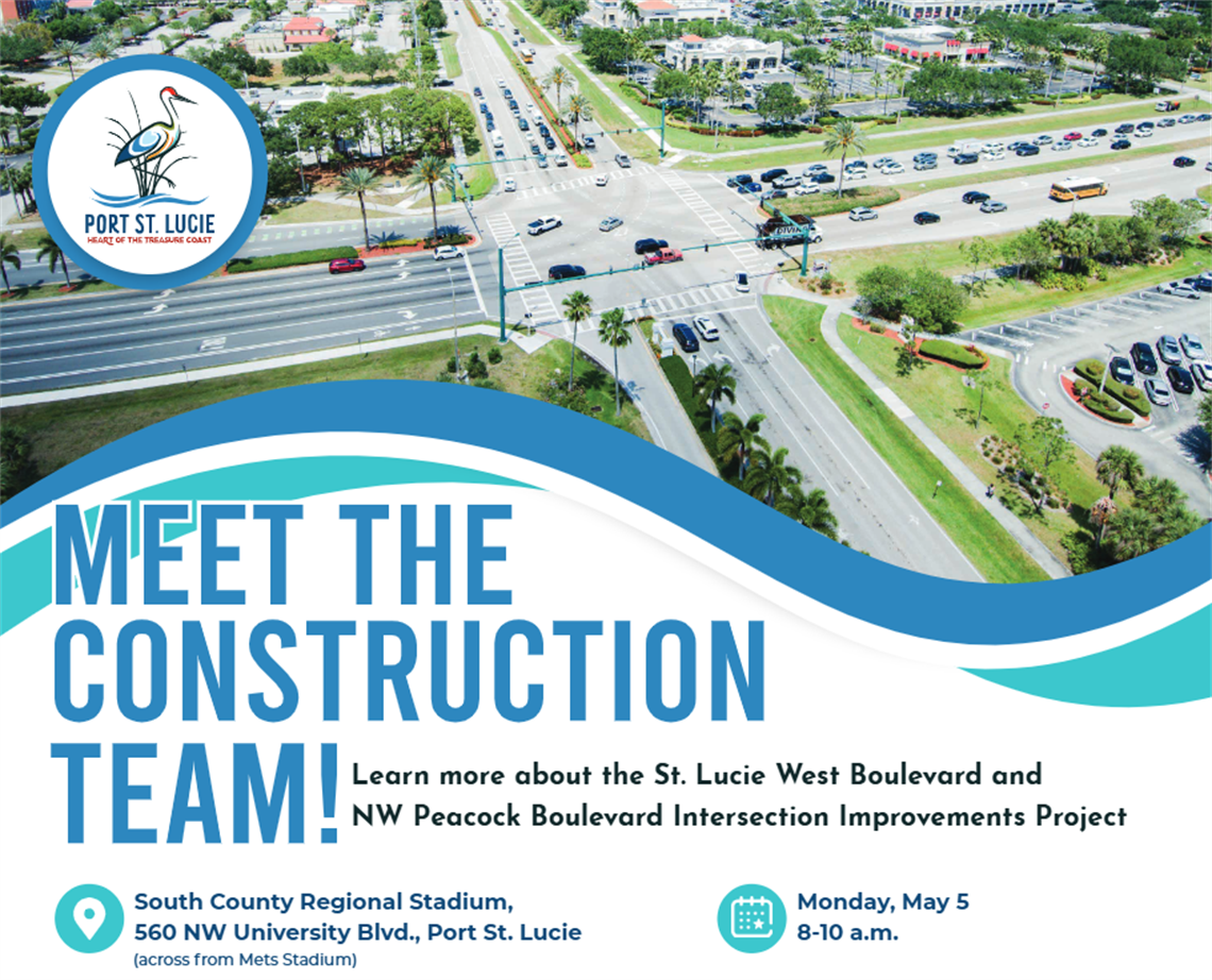Meet the Construction Team SLW Blvd and NW Peacock Blvd improvements flyer 5-5-25