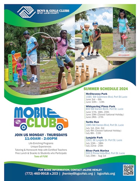 Mobile Club schedule for 2024
