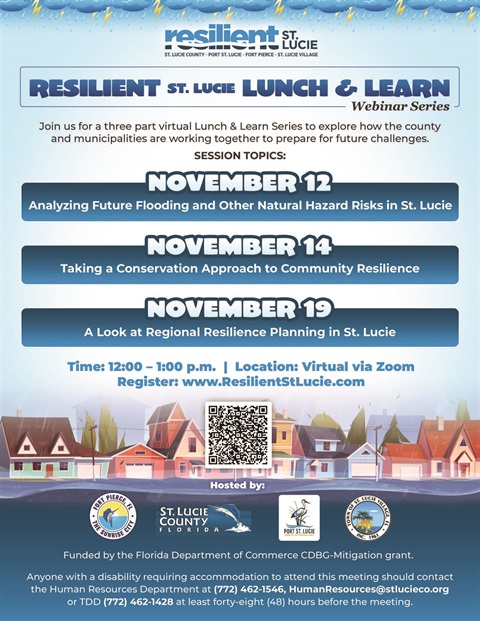 SLC Resilience Lunch and Learn Series Flyer Nov 2025