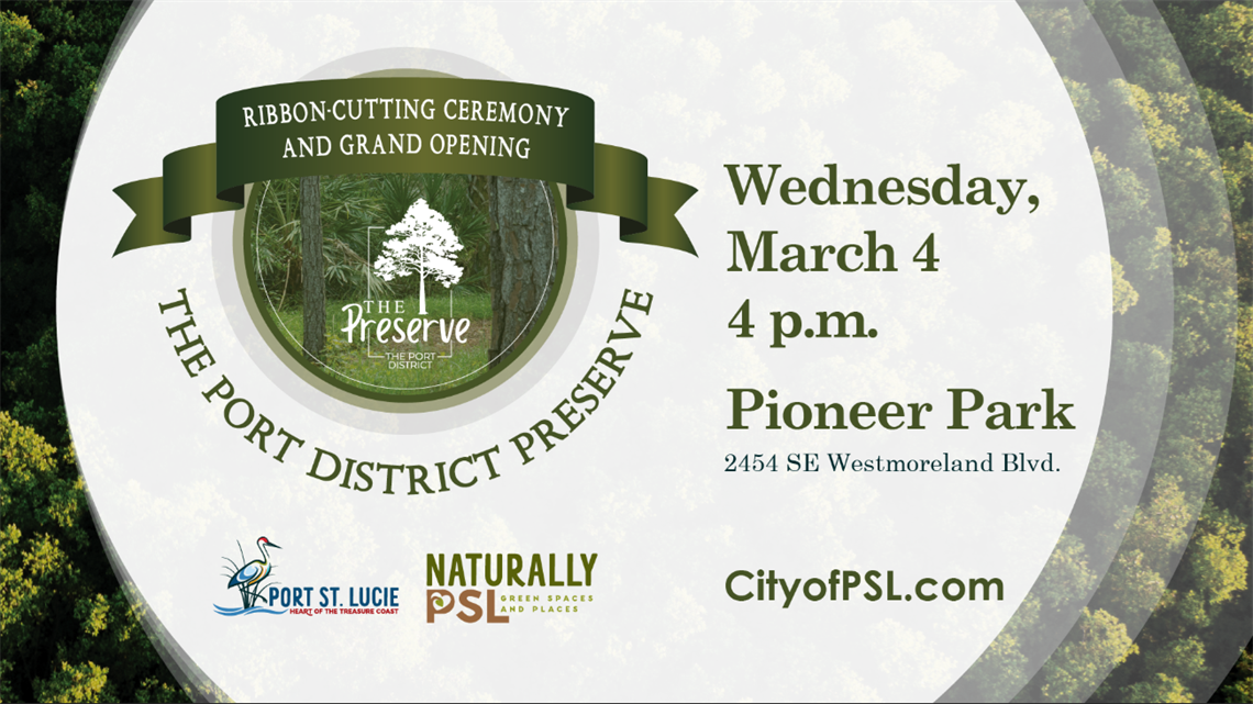 The Port Preserve Trail Ribbon Cutting 3-4-26