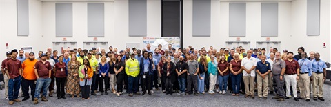 Photo shows a group of Port St. Lucie Public Works employees.