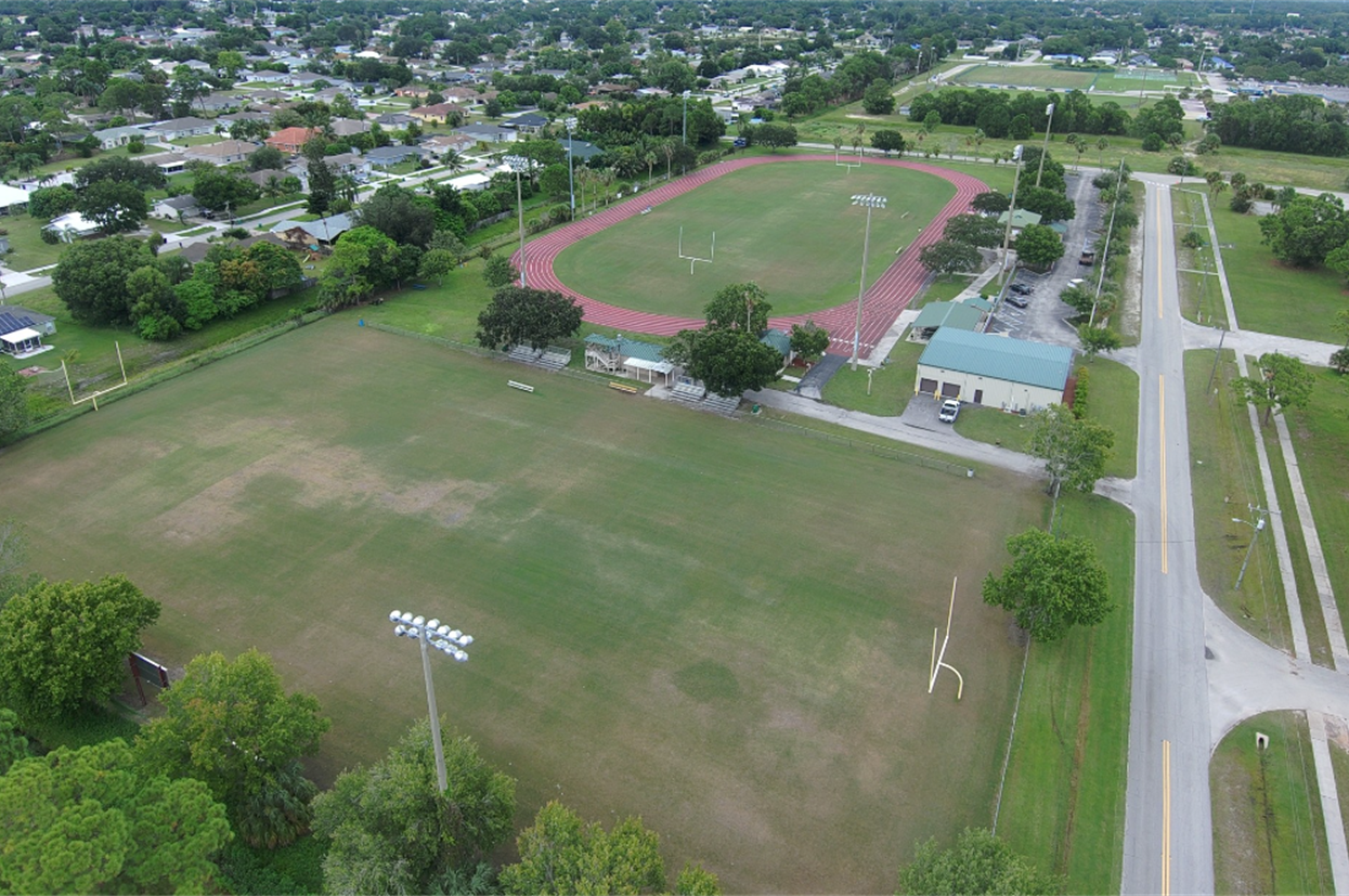 Sportsman's Park West aerial looking south