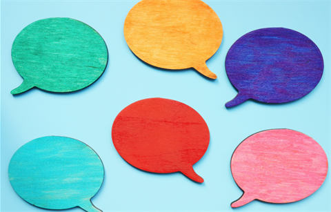 colorful speech bubbles