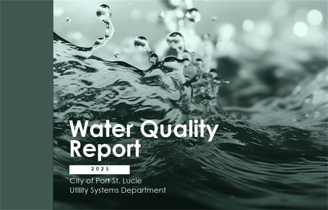 2025 Water Quality Report cover page