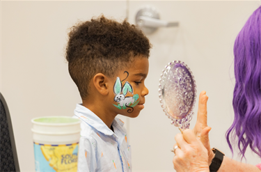Easter Breakfast bunny face painting