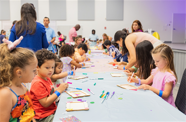 Easter Breakfast kids table crafting activity