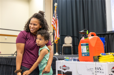 Hurricane Expo 2024 family winning raffle prizes