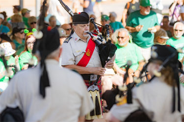 Irish Fest bagpipes player